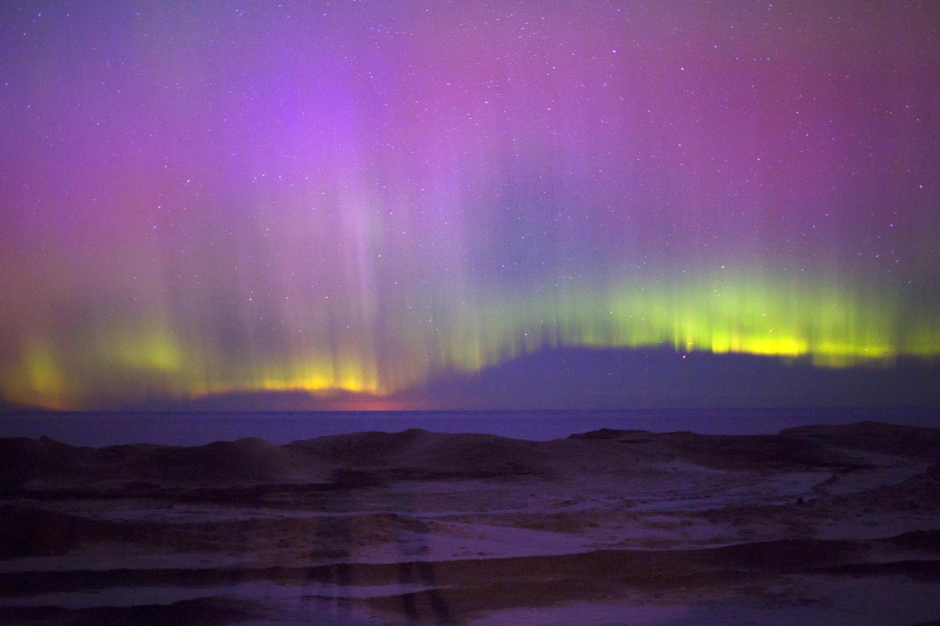 Northern Lights in Upper Peninsula of Michigan
